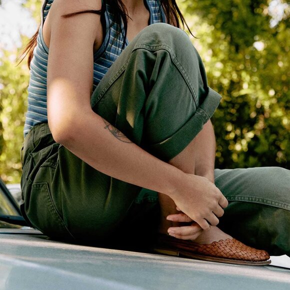 Imogene + Willie Blake Military Trouser - Olive Green M - Picture 4 of 10